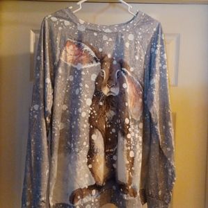 Women's xl long sleeve thin Grey shirt